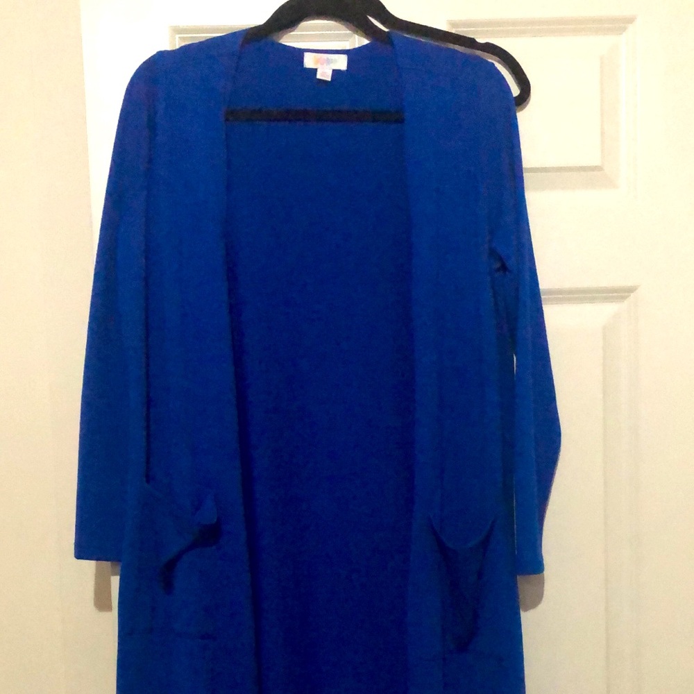LuLaRoe Long Cardigan Royal Blue